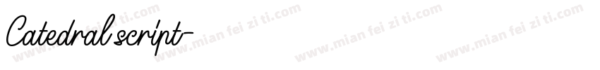 Catedral script字体转换